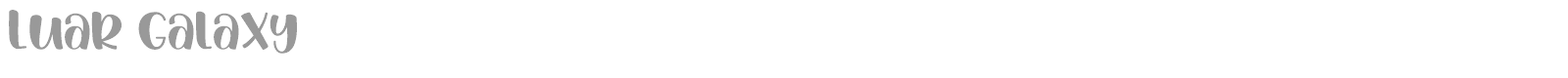 Luar Galaxy font preview
